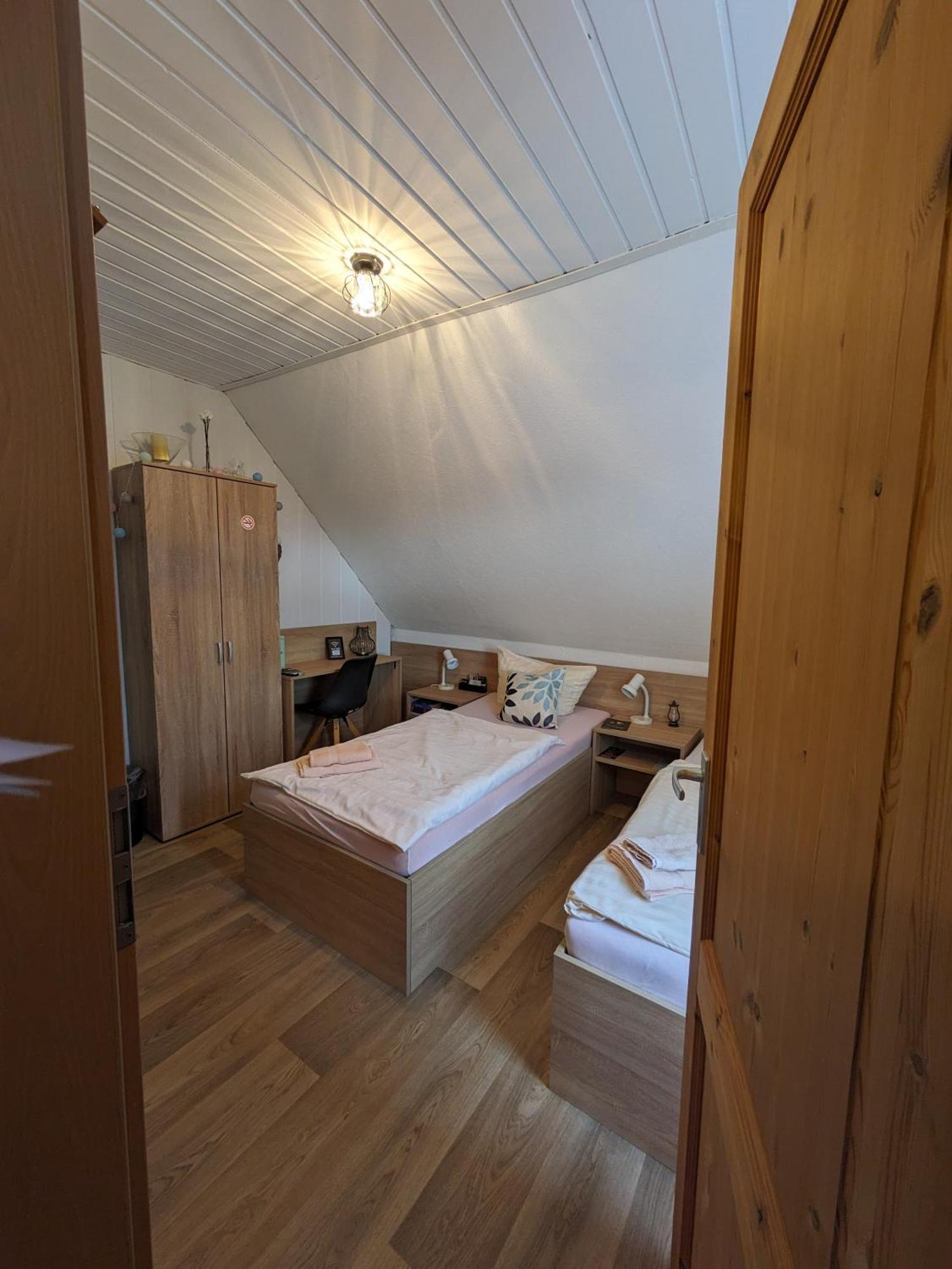 Vintage-Zimmer Burgblick Felsberg Eksteriør billede